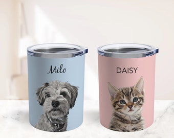 Custom Pet Tumbler Custom Dog Tumbler Custom Cat Tumbler Dog Mom Tumbler Custom Photo Tumbler Dog Photo Picture Tumbler Pet Bereavement Gift