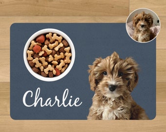 Custom Pet Food Mat Custom Dog Placemat Custom Cat Placemats Personalized Pet Placemat Pet Feeding Mats Nonslip Dog Food Mat Dog Feeding