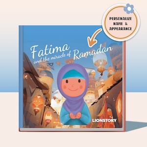 Livre d'histoires personnalisé présentant les traditions du ramadan Livre d'illustrations personnalisé pour enfants sur le ramadan Livres pour enfants