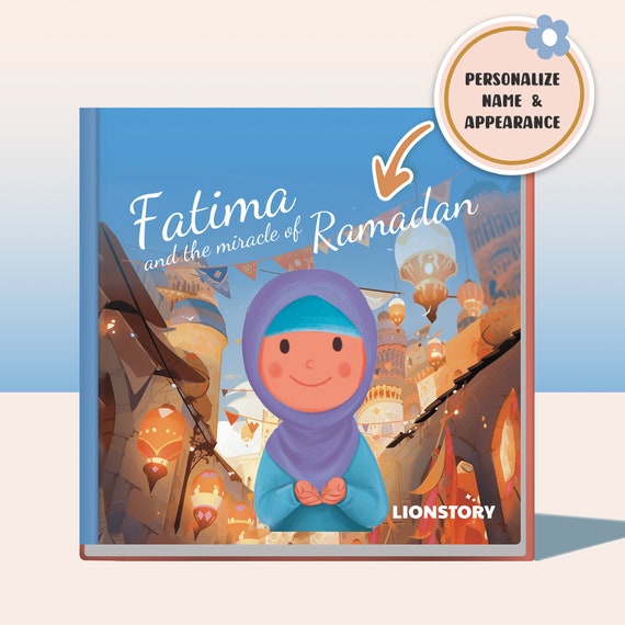 Custom Story Book Introducing Traditions of Ramadan Book Personalized Children's Book Illustration Book about Ramadan Books for Kids Book
