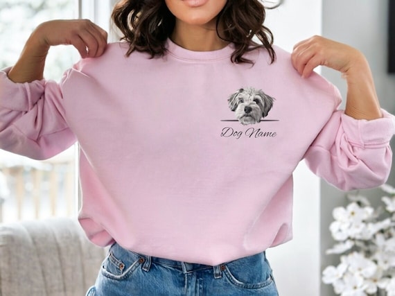 Custom Pet Sweater Custom Dog Sweater Custom Cat Sweater Personalized Dog Sweatshirt Custom Pet Portrait Sweatshirt Gift For Dog Mom Custom