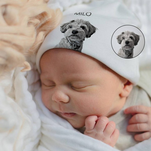 Newborn Beanie With Dogs Etsy