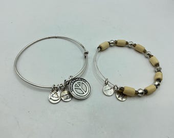 Alex und Ani Silber Ton Armreif Armband Bundle