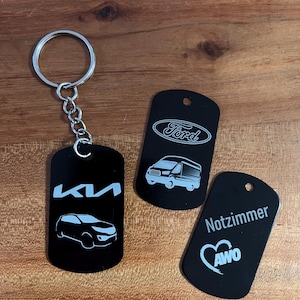 Personalized stainless steel keychain
