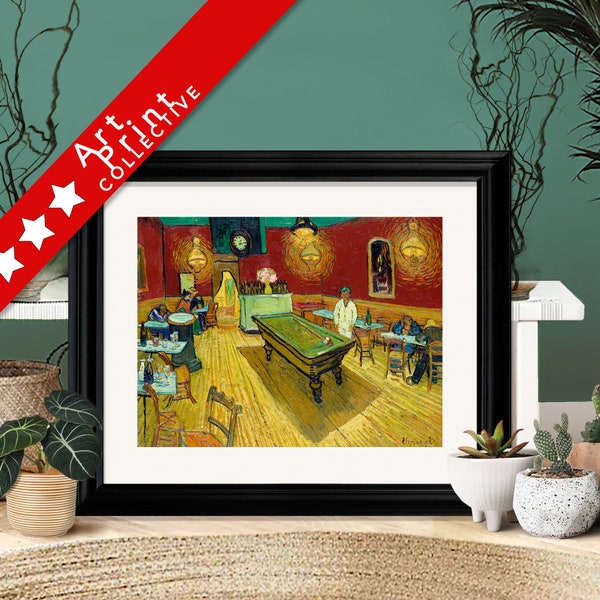 Vincent van Gogh, Le Cafe de Nuit, The Night Cafe, (1888)- Museum Quality Matte Print, Poster