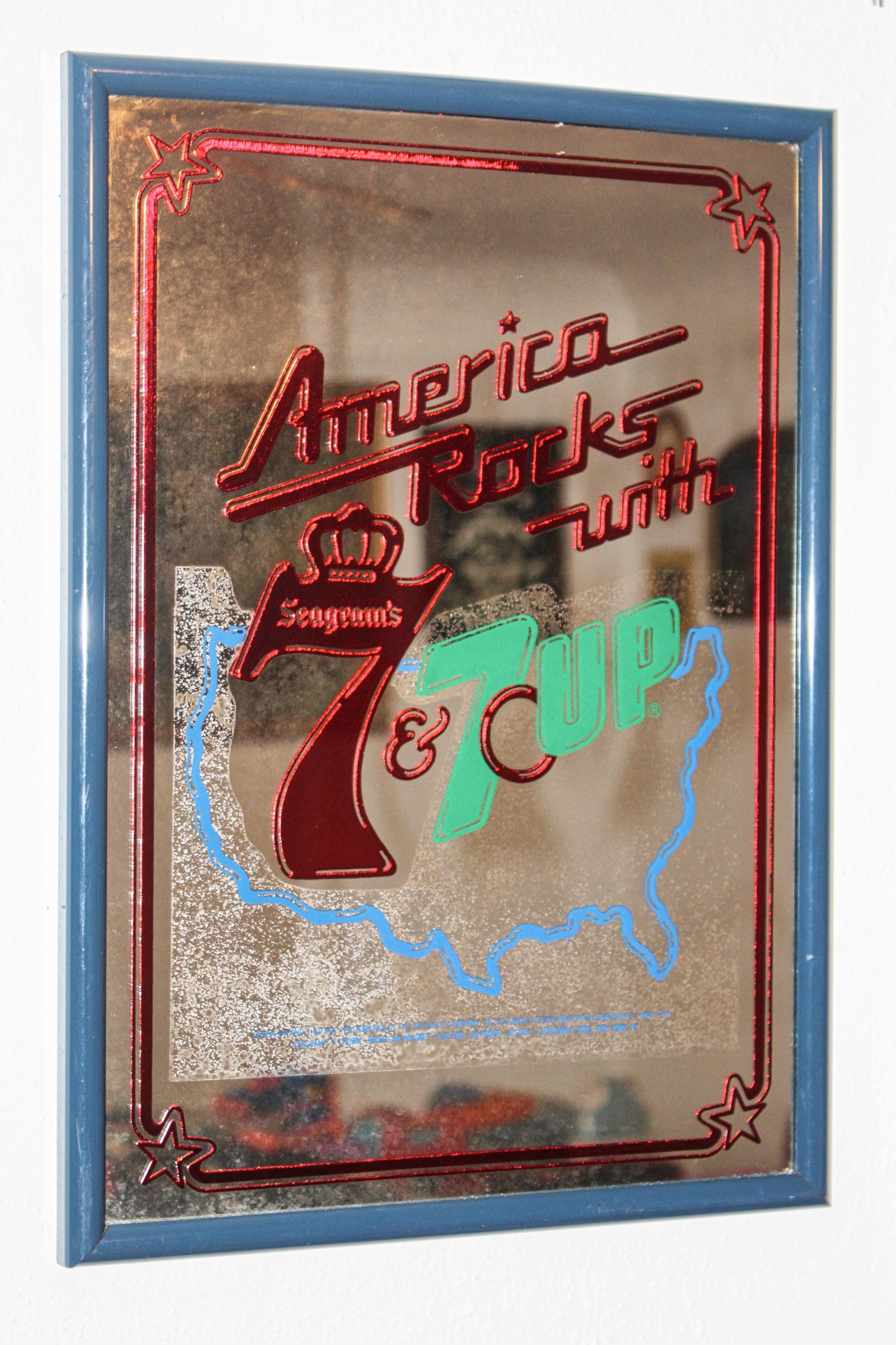 Seagrams 7 Mirror - Etsy