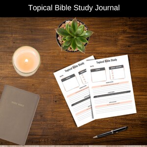 Topical Bible Study Template, Bible Study Template, Bible Study Printable
