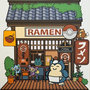 Pokemon Art Print - Ramen Shop