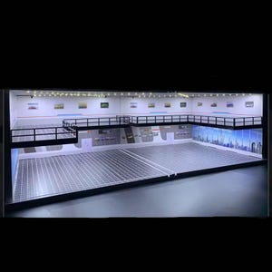 1/64 Showroom Car Garage Display Model Diorama Kit w/LED Lighting - DOUBLE (A+A)