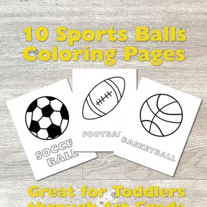 Sportbälle Coloring Packet