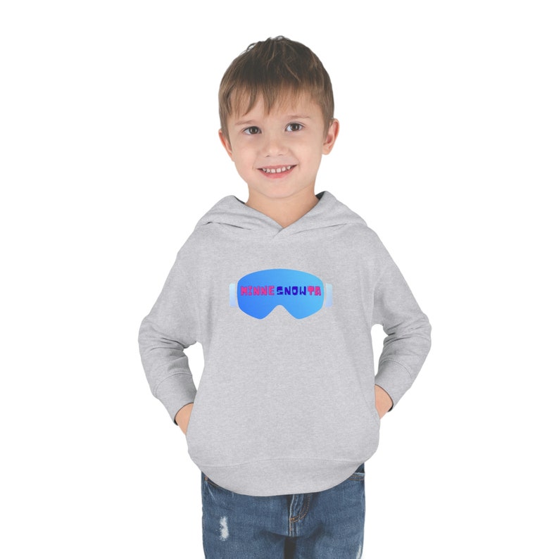 Sudadera con capucha para esquí y snowboard para niños pequeños MinneSNOWta - Pistas de esquí para niños Equipo de abrigo Shredding Half Pipe Minnesota Minneapolis Duluth, Ropa de esquí de invierno, imagen 6