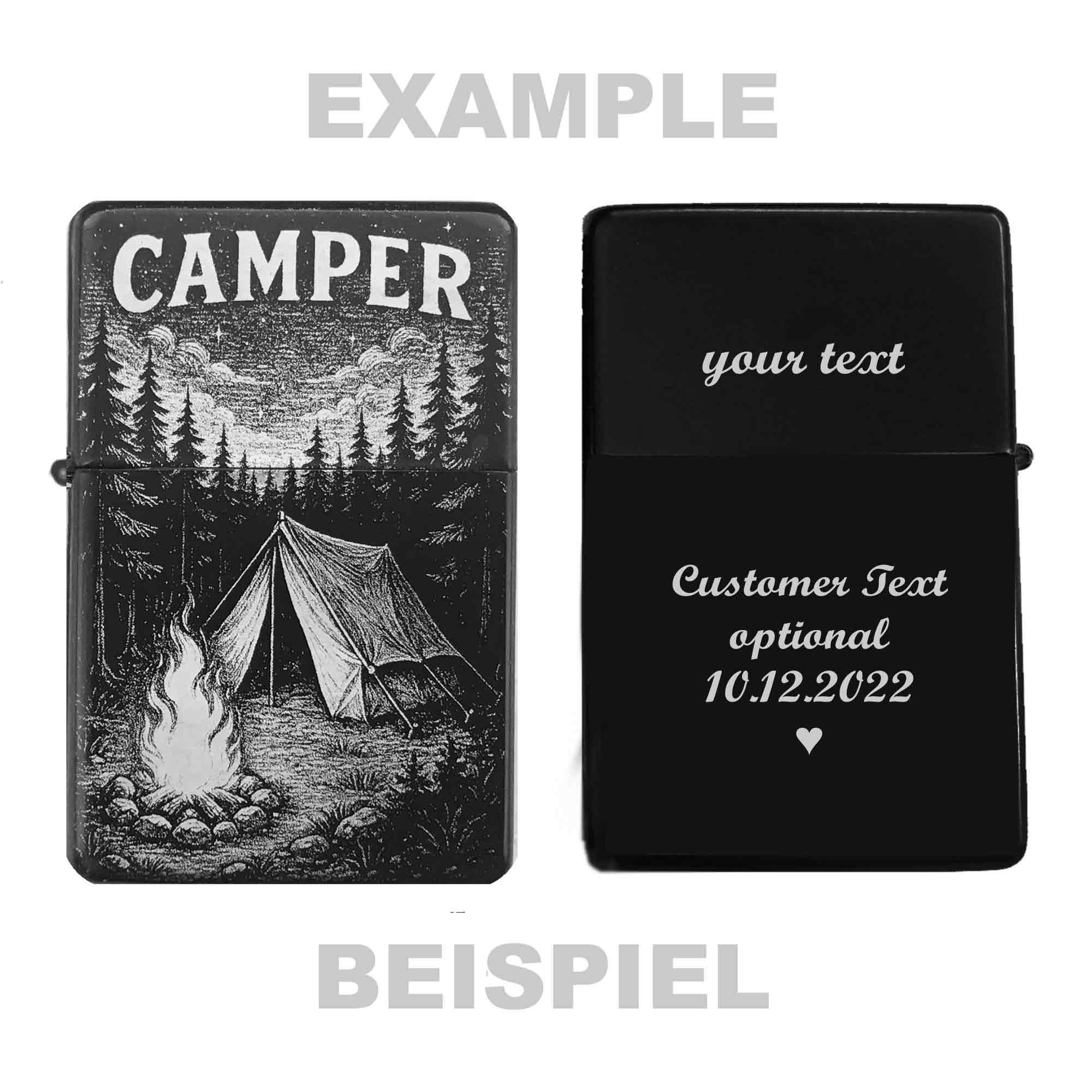 Allumette Briquet Gravé - Cadeau élégant Pour Randonnée, Camping, Ou Décoration