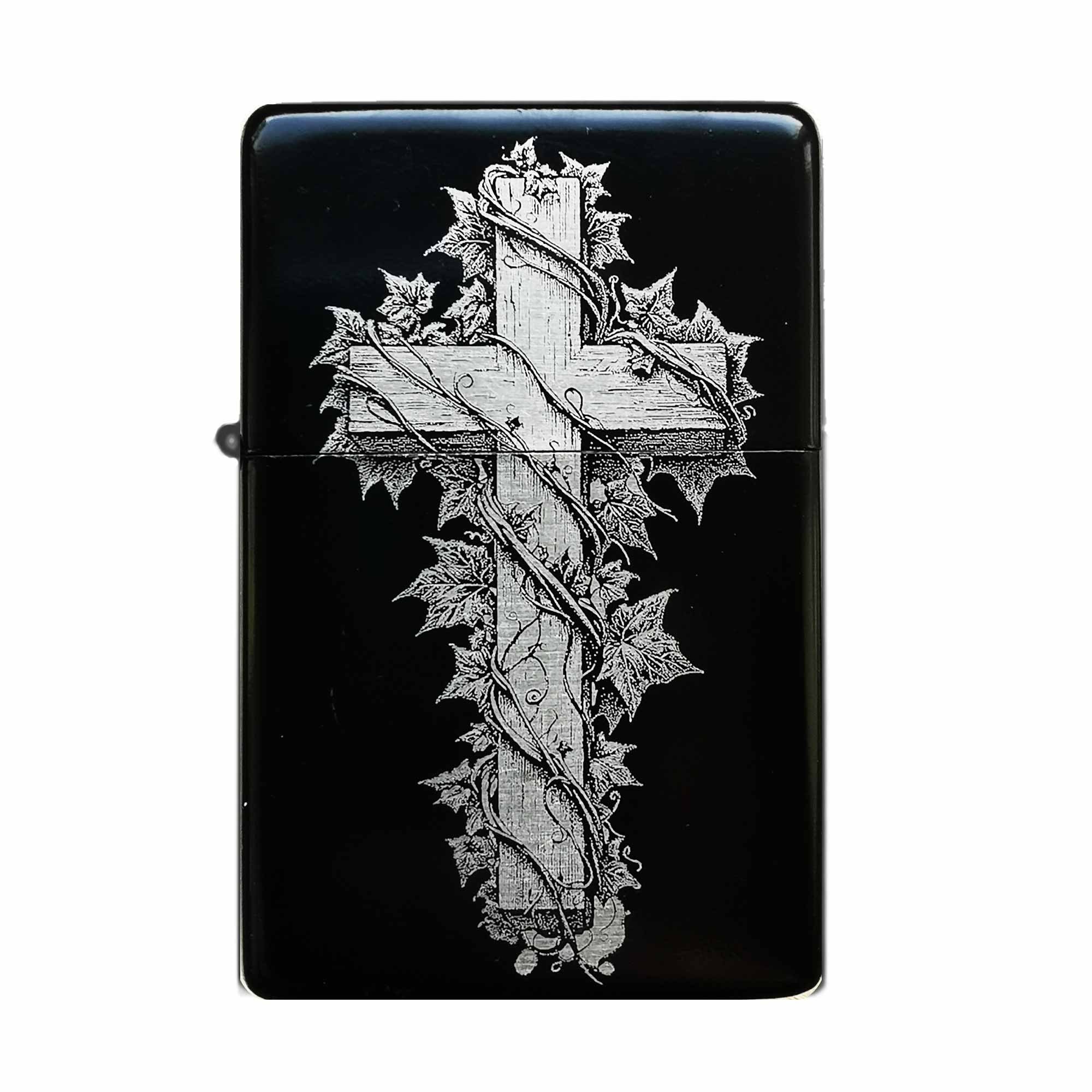 小物 engrave the cross Cross Lighter With Custom Engraving No2 - Ivy Vine Design