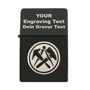 Roofer&#39;s Guild Coat of Arms Engraved Lighter with Personal Text Engraving - Personalized Gift Anniversary Master (empty)