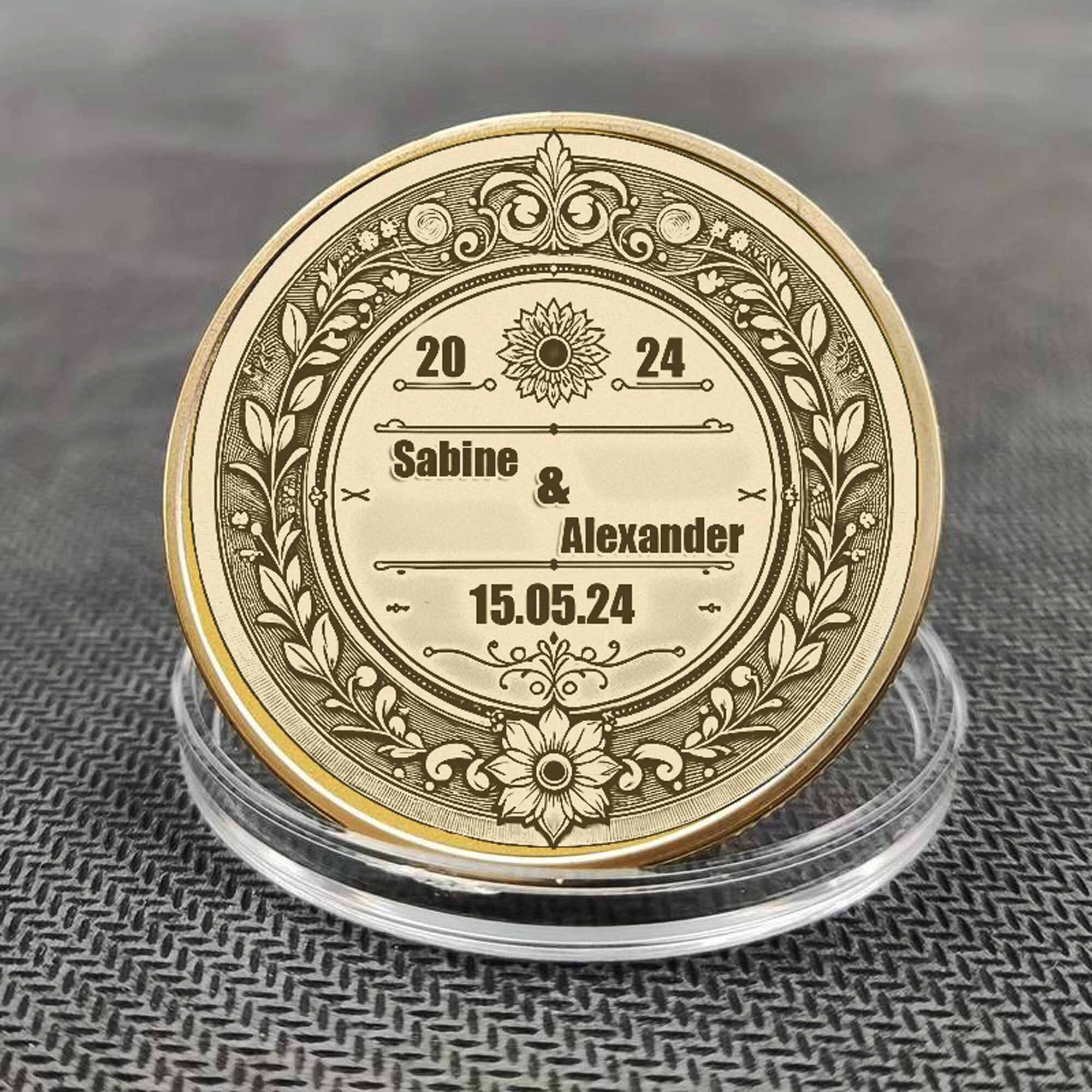 Wedding Coin Gift Idea Engagement Wedding Personalized Coin Anniversary