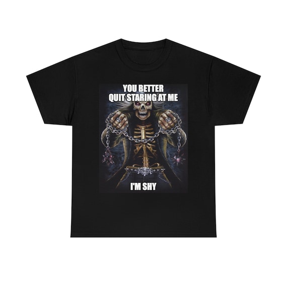  Funny Skeleton You And Me Go Fishing In The Dark Summer T-Shirt  : Clothing, Shoes & Jewelry