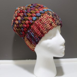 Sombrero de moño desordenado, sombrero de cola de caballo, gorro de moño desordenado, sombrero de moño - sombrero de ganchillo