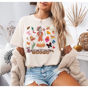 Mexicana de corazón shirt |Latina af T-shirt | Mexicana T-Shirt | Mexikanisches T-Shirt