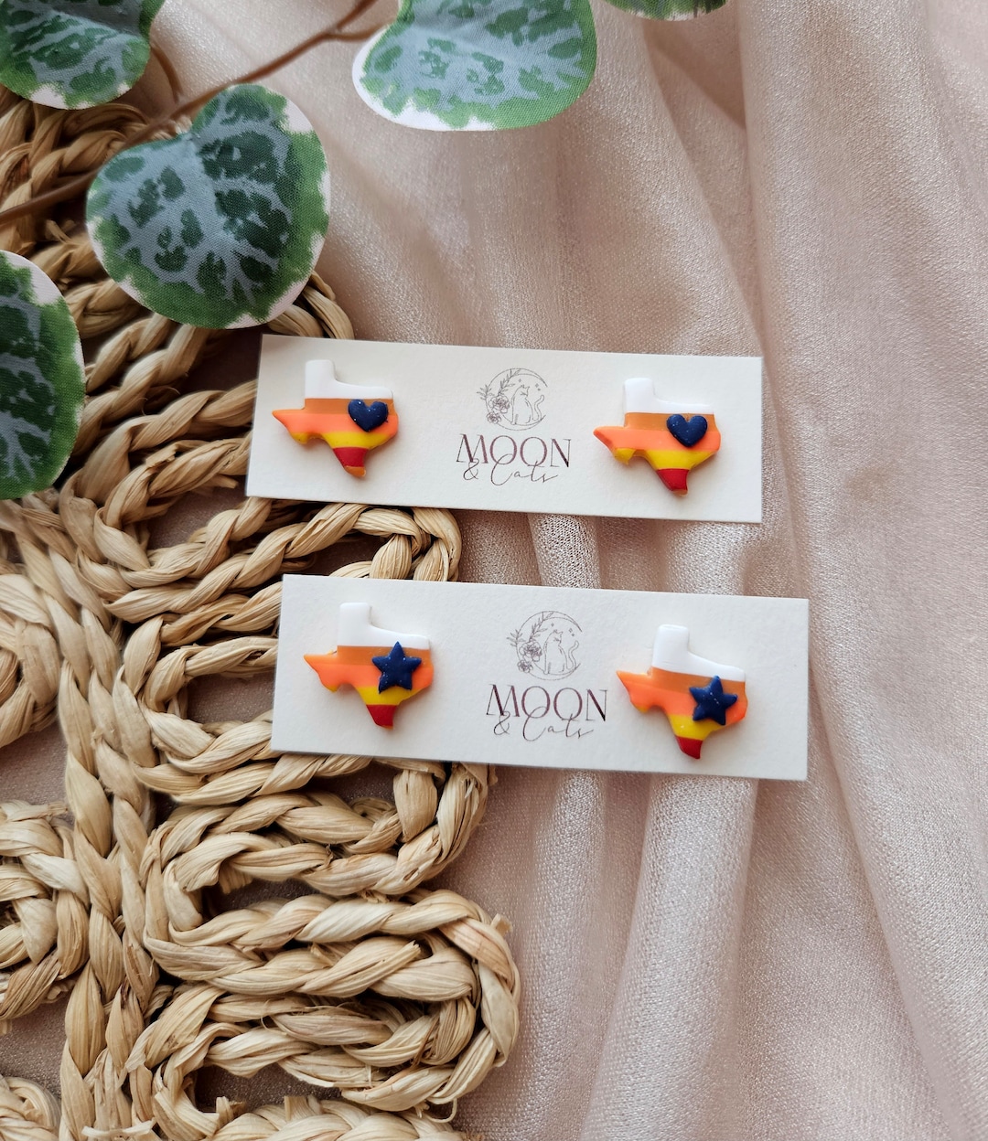 Houston Astro Studs Etsy