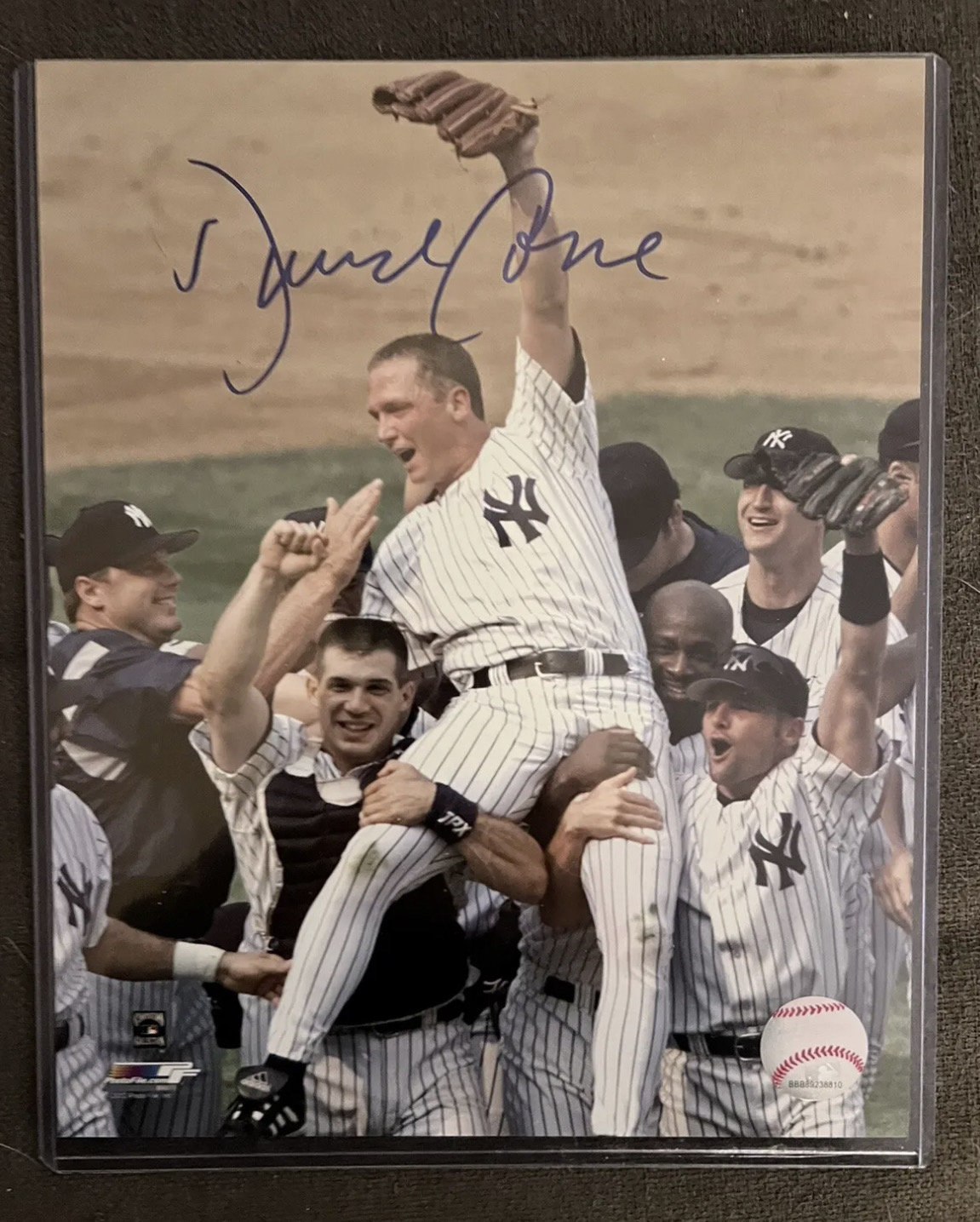 David Cone New York Autographed Baseball Pro Style Jersey Grey (JSA)