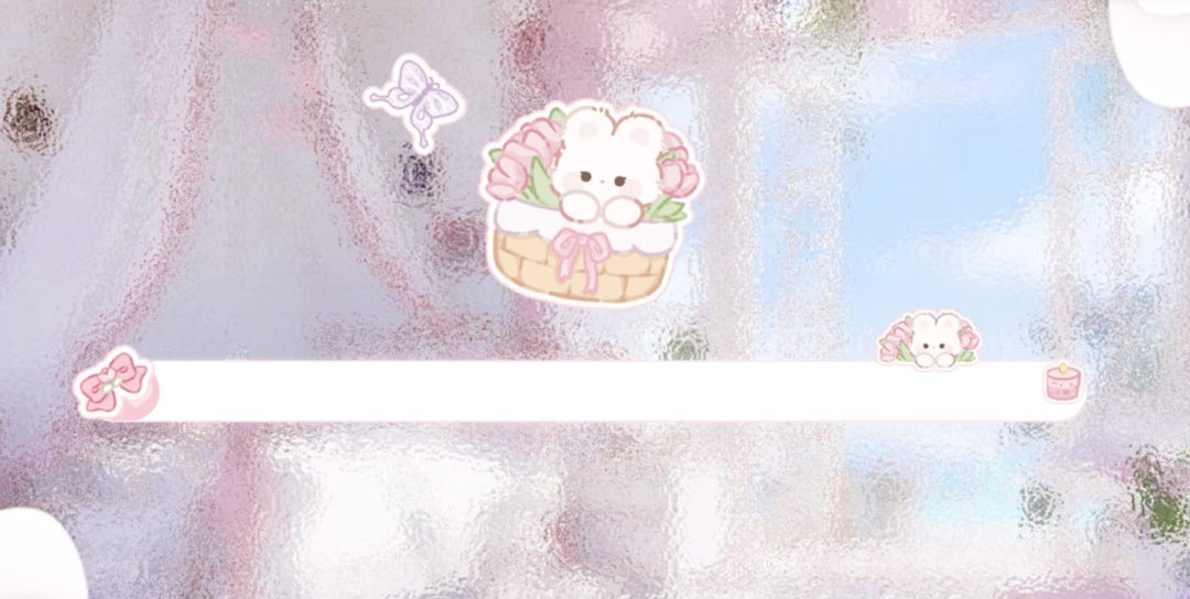 Tulip Cutesy Rabbit Loading Screen / Stream Overlay /cute Digital ...