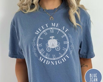 Meet Me at Midnight Shirt, Comfort Colors, Midnights Swift, Cinderella tshirt, Disney Swift Mashup, Carriage Crewneck, Princess Era