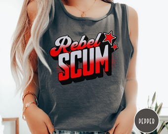 Rebel Scum Comfort Colors Women's Star Wars Shirt Resistance Shirt Starwars Gift Rebel Scum Star Wars Rebels Disney Tank Top Galaxy's Edge