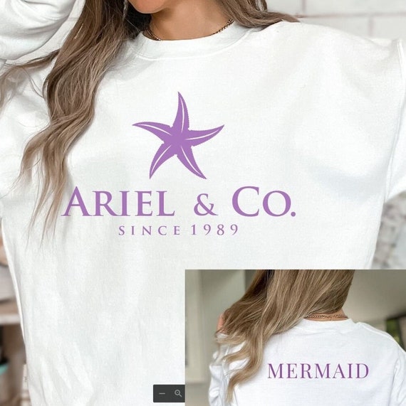 Sudadera de la Sirenita camisa de Ariel regalo de la Sirenita camisa de Disney World camisa de fiesta de la princesa Ariel regalo de Ariel Etsy Espana