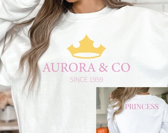 Sleeping Beauty sweatshirt, Aurora and Co Crewneck, Princess Aurora shirt, Once Upon a Dream, Magic Kingdom Shirt, Princess Party gift