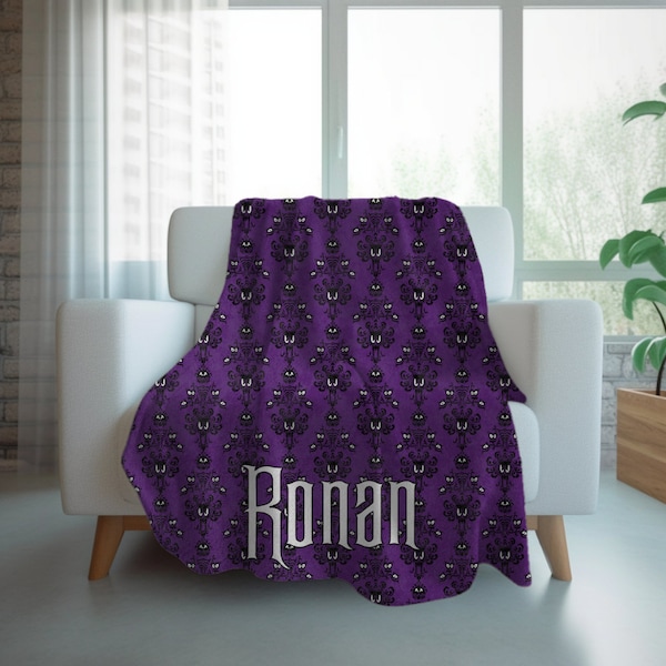 Haunted Mansion Throw Blanket Etsy