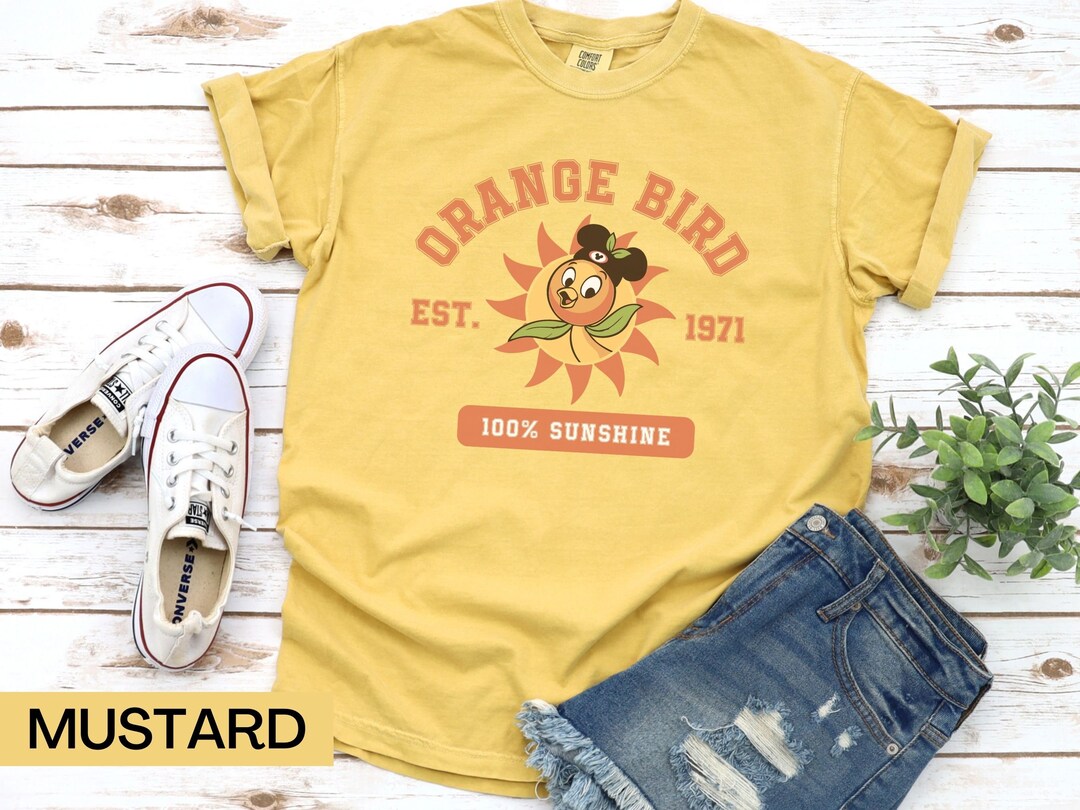 Orange Bird Shirt, Disney Comfort Colors, Epcot Shirt, Disney Orange