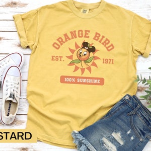 Orange Bird Shirt, Disney Comfort Colors, Epcot Shirt, Disney Orange Bird, Orange Bird Sunshine Shirt, Orange Bird Festival, Flower Garden