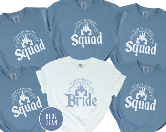 Custom Disney Bachelorette Shirt, Disney Bride Squad, Cinderella Castle Bridal Party, Group Bachelorette Party Tee, Bridesmaid Shirts