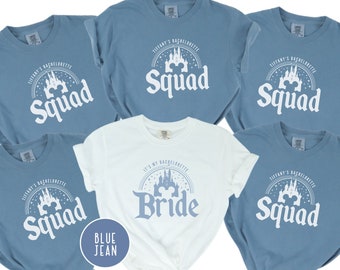 Custom Disney Bachelorette Shirt, Disney Bride Squad, Cinderella Castle Bridal Party, Group Bachelorette Party Tee, Bridesmaid Shirts