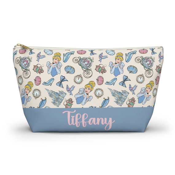 Custom Cinderella Makeup Bag Cinderella Castle Cosmetic Bag Personalize Glass Slipper Zipper Pencil Pouch Cinderella Carriage Coach Gift Etsy