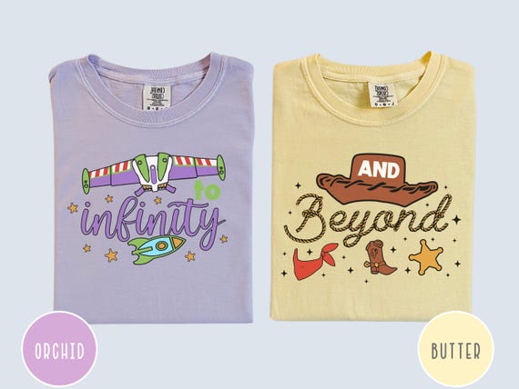 To Infinity And Beyond Couple Shirt, Toy Story Buzz And Woody, Disney Couple Shirt, Toy Story Shirt Matching, Toy Story Party, Mommy and Me