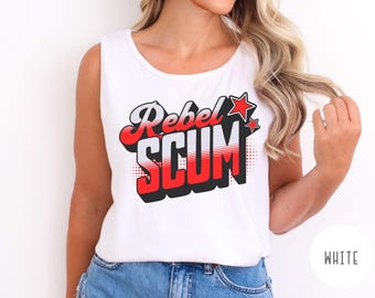 Rebel Scum Comfort Colors Women's Star Wars Shirt Resistance Shirt Starwars Gift Rebel Scum Star Wars Rebels Disney Tank Top Galaxy's Edge