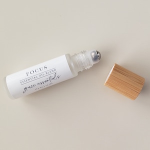 Focus | Essential Oil Roller | Invigorating Blend | Natural Energy Support