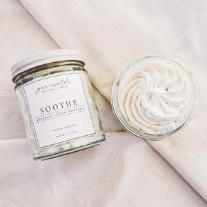 SOOTHE Herbal Whipped Tallow Balm ll Herbal Infusion || Grass-fed & Finished Beef Suet Tallow • Lavender • Chamomile • Calendula || NEW
