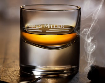 Personalized Gift for Fathers Day Whiskey Glass - Father of the Bride Custom Whiskey Glass. Comes with free Gift Box.