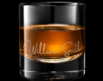 Personalized Custom Whiskey Glass - Luxury Rock Whiskey Glass. Great Christmas Gift, Comes with free Gift Box.