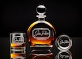 Personalized Whiskey Decanter Set with Premium Engraving Quality, Great Christmas Gift, Groomsmen Gift, Gift for Him with Free Gift Boxes.
