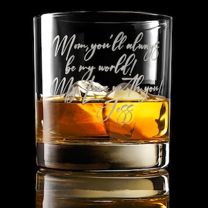 Verre à whisky personnalisé Faites graver votre message manuscrit pour vos proches. image 4