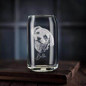 Engraved Whiskey Glass with Custom Photo & Handwriting - Perfect Personalized Christmas Gift for Dad and Husbands, Free Gift Box Can Glass