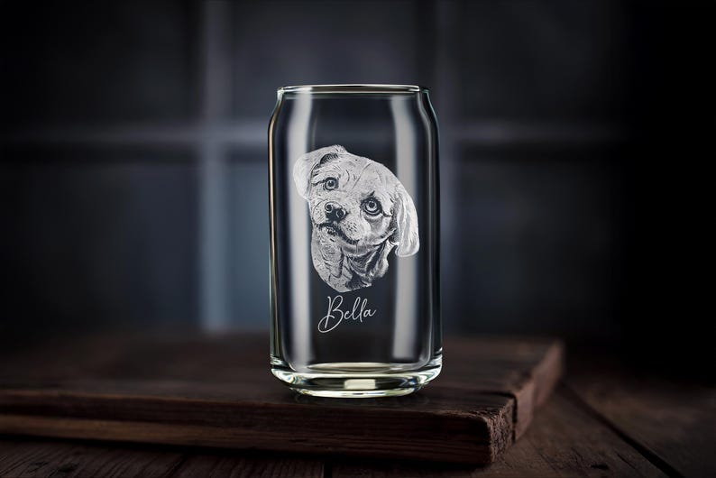 Engraved Whiskey Glass with Custom Photo & Handwriting - Perfect Personalized Christmas Gift for Dad and Husbands, Free Gift Box Can Glass