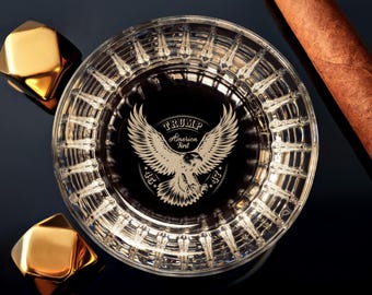 Custom Engraved Crystal Whiskey Glass, Trump Themes for GOP Fans, Great Gift for Him, Arrives Ready in Gift Box