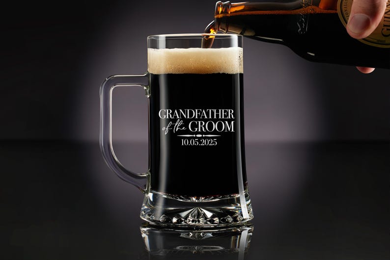 Father of the Groom Personalized Whiskey Crystal Glass - Elegant Wedding Keepsake, Gift for Dad, Gift for Him, Free Gift Box Included 画像 11