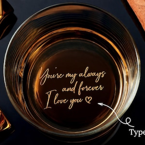 Engraved Whiskey Glass with Custom Photo & Handwriting - Perfect Personalized Christmas Gift for Dad and Husbands, Free Gift Box image 3