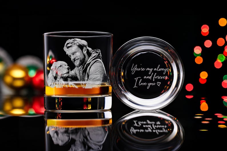 Photo-Engraved Whiskey Glass