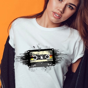 Retro Cassette Tape Shirt - Vintage Music Lover Gift Analog Vibes Tee Classic Cassette Graphic Tee Retro Music Shirt